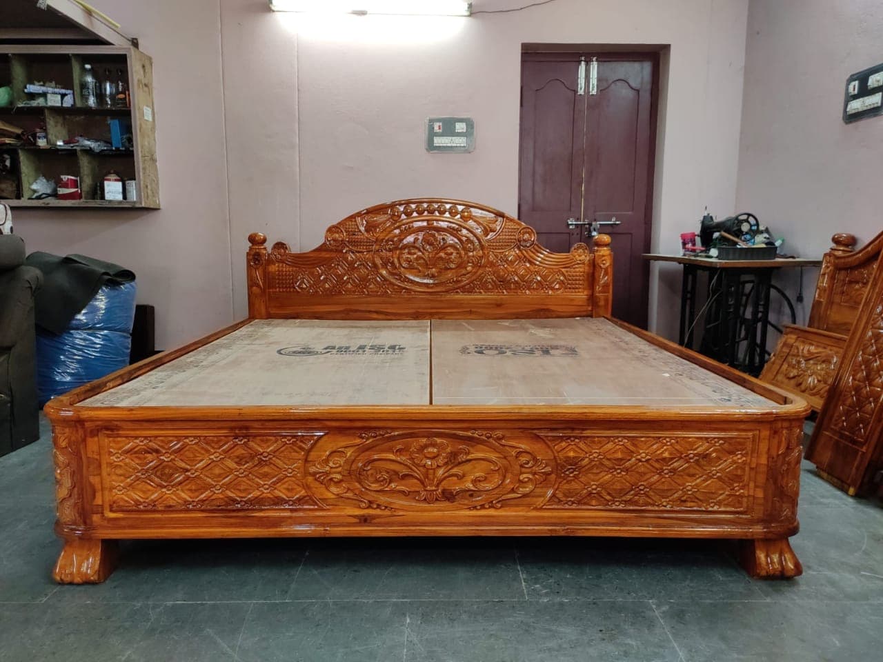 Ambari Hand-Carved Bed