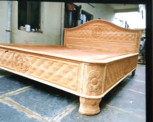Raw timber before finishing